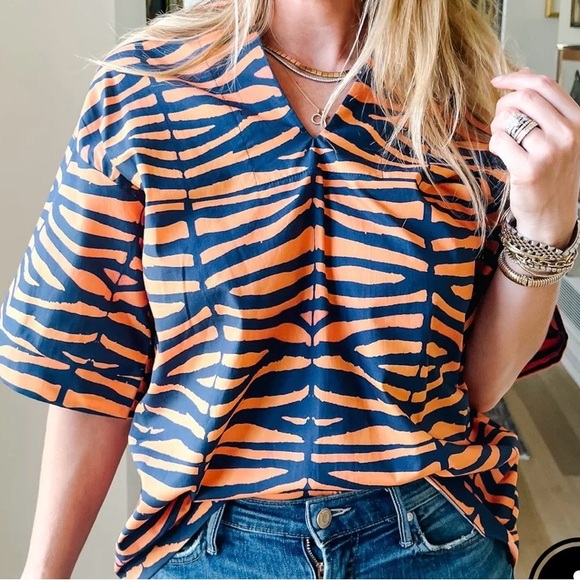 Brooke Wright Purple and Gold Zebra Print Women's Kimono Top one size - Picture 2 of 6